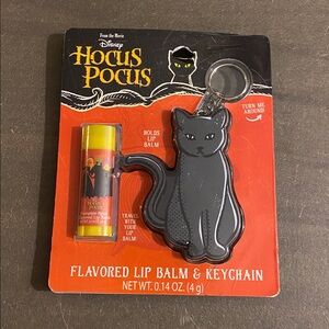 Hocus Pocus Lip Balm & Cat Keychain NIP